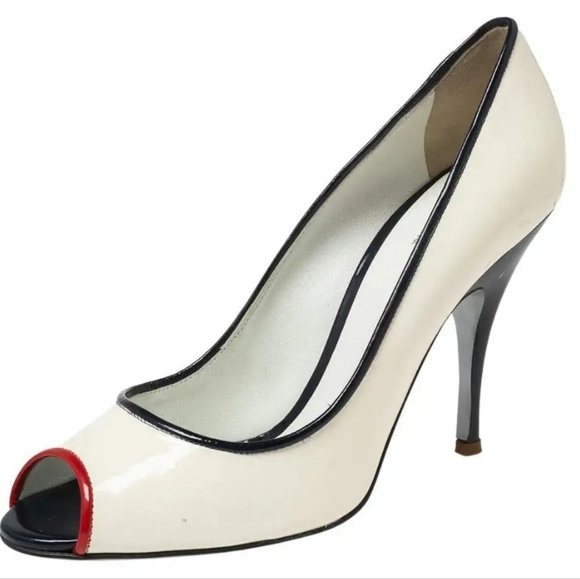 Dolce and Gabbana Peep Toe Heels - Picture 3 of 7